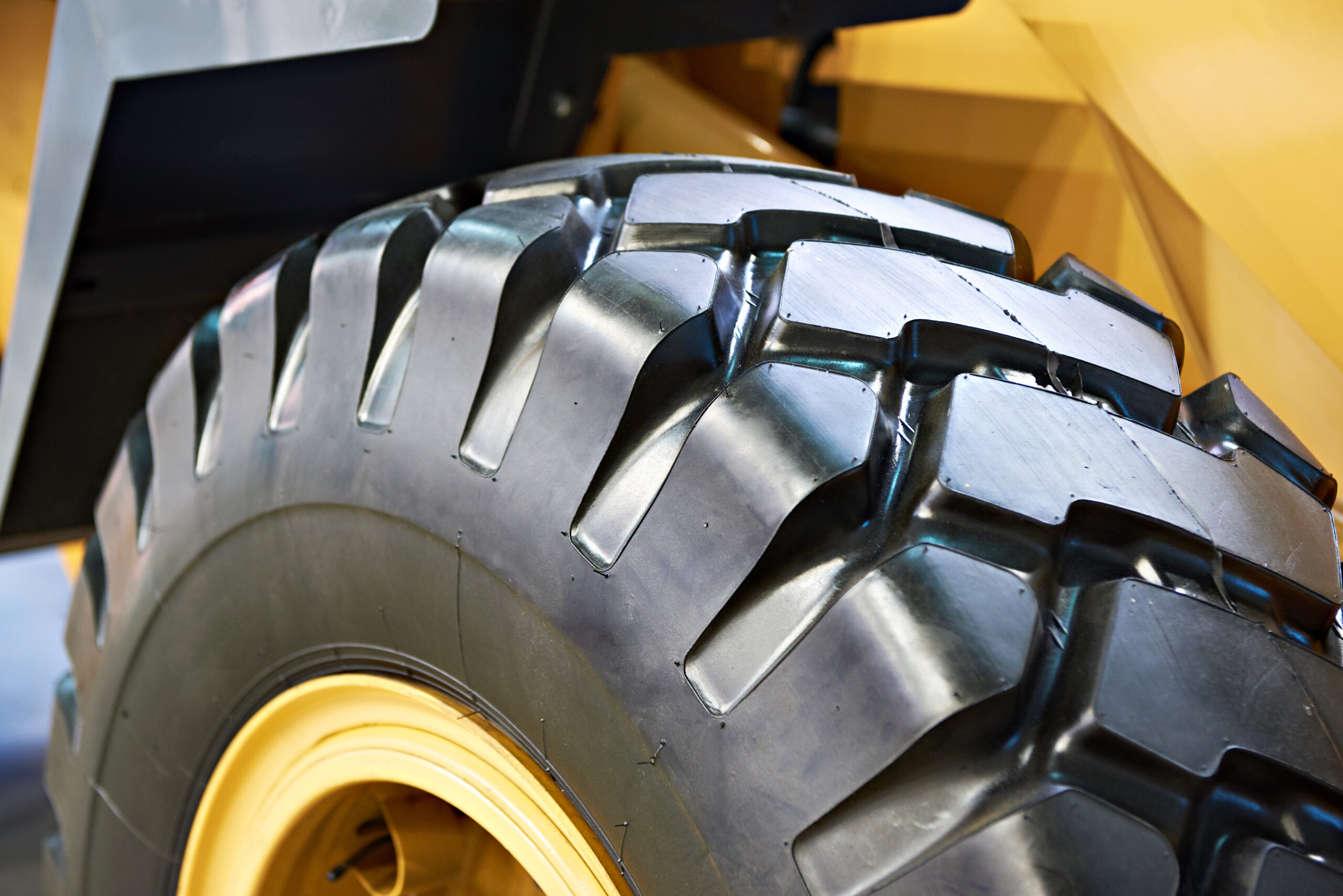 Tire of new front loader
