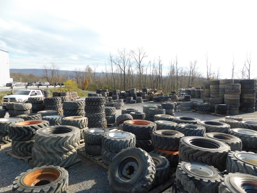solid forklift tires