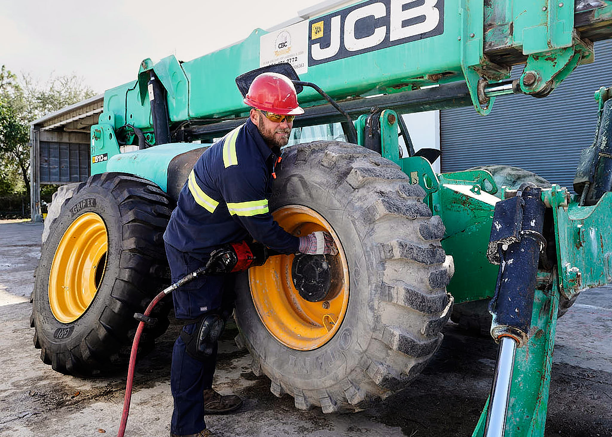 Heavy Duty Tires team member working